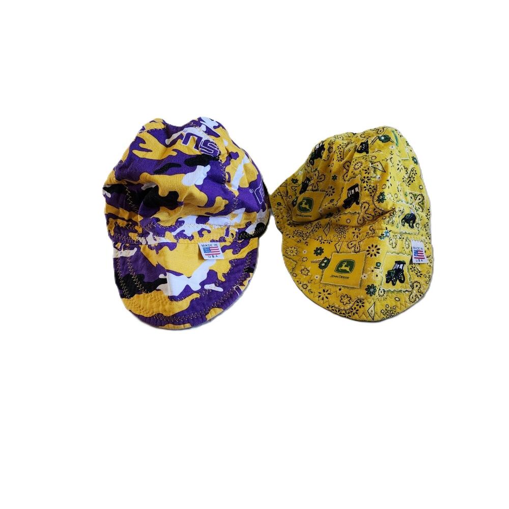 Welding Caps Made in USA LSU and John Deere Designs